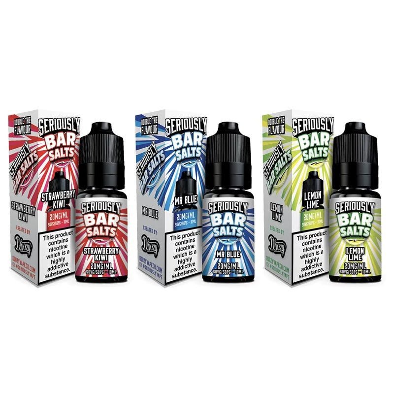 Seriously Bar Salt E-liquids Nic Salts-10ml- Box of 10 - Clouds Vapes