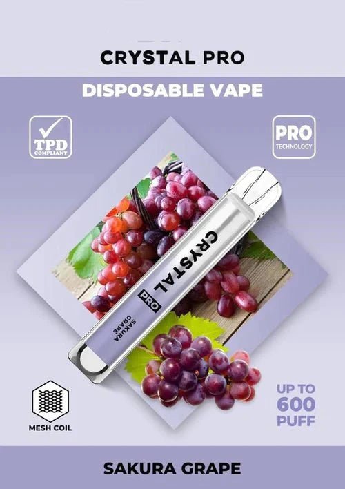 The Crystal Pro 600 Puffs Disposable Vape Pod - Clouds Vapes