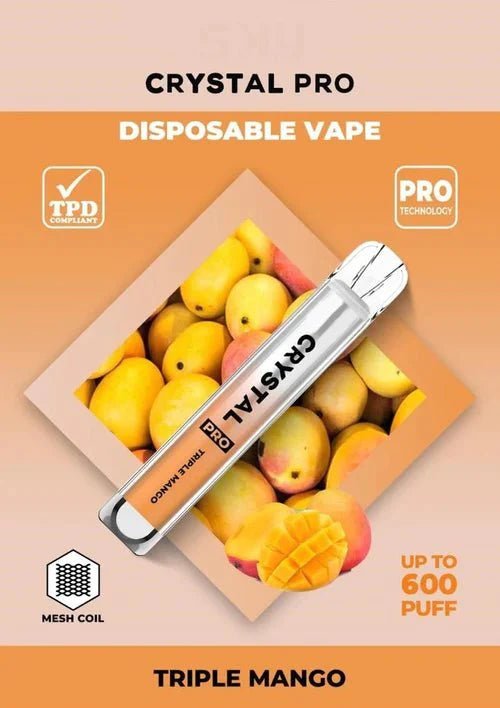 The Crystal Pro 600 Puffs Disposable Vape Pod - Clouds Vapes