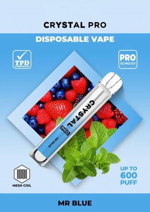 The Crystal Pro 600 Puffs Disposable Vape Pod - Clouds Vapes