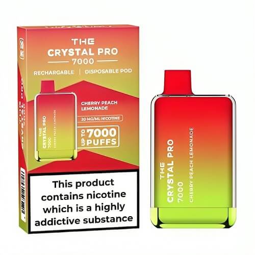 The Crystal Pro Max 7000 Puffs Disposable Vape Pod Box of 10 - Clouds Vapes