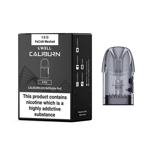 Uwell Caliburn A3S Replacement Pods - 4pack - Clouds Vapes