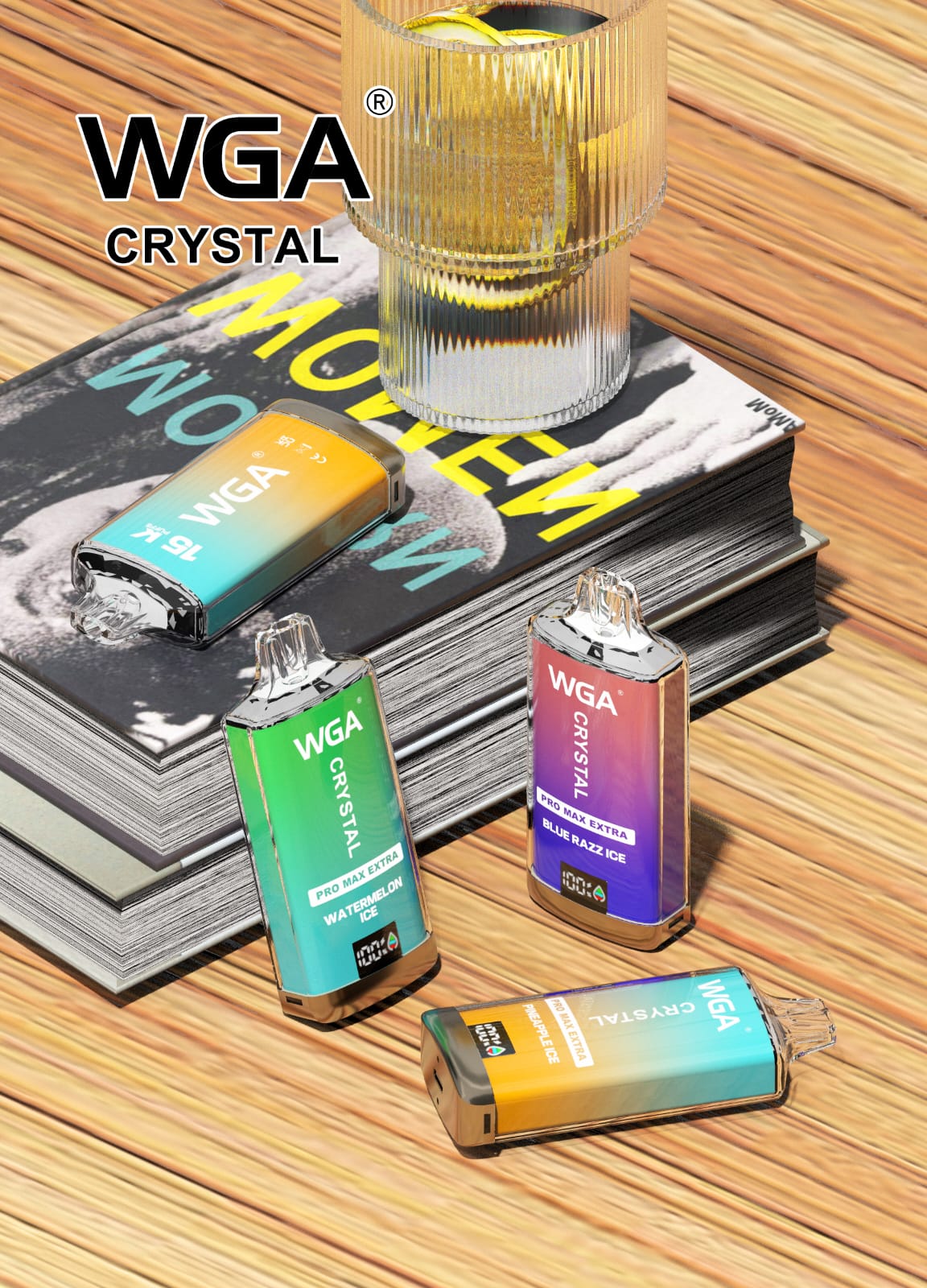 WGA The Crystal Pro Max Extra 15k Puffs Disposable Vape Pack of 10 - Clouds Vapes